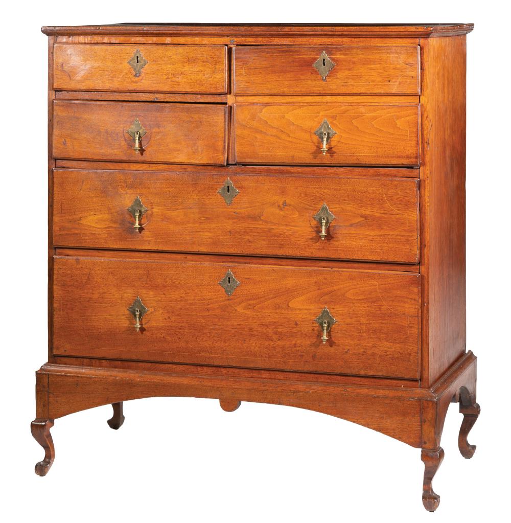 AMERICAN SOUTHERN WALNUT CHEST-ON-STANDAmerican