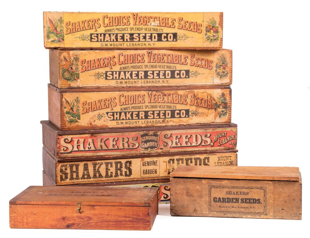 EIGHT SHAKER SEED BOXESEight Shaker 319319