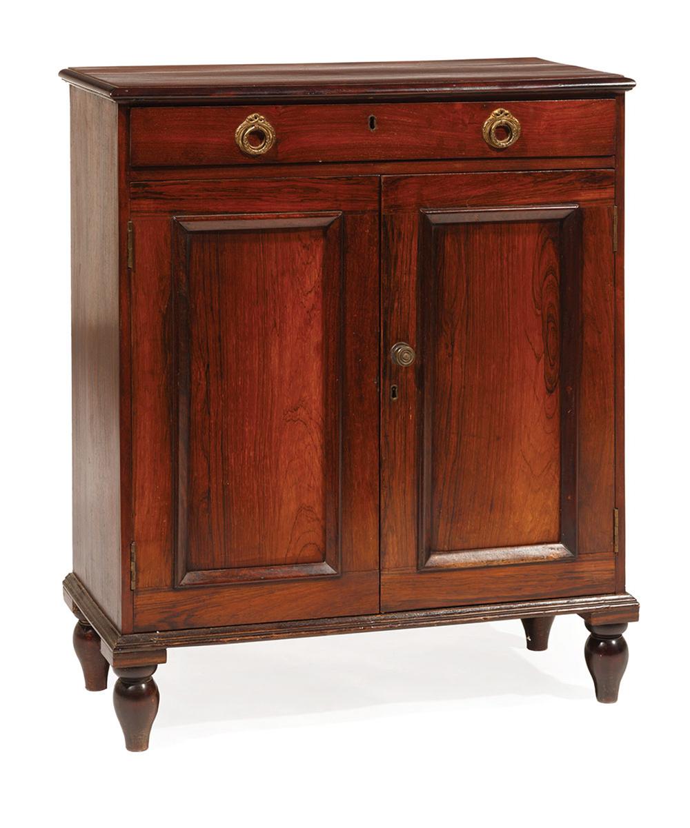 REGENCY ROSEWOOD SIDE CABINETAntique