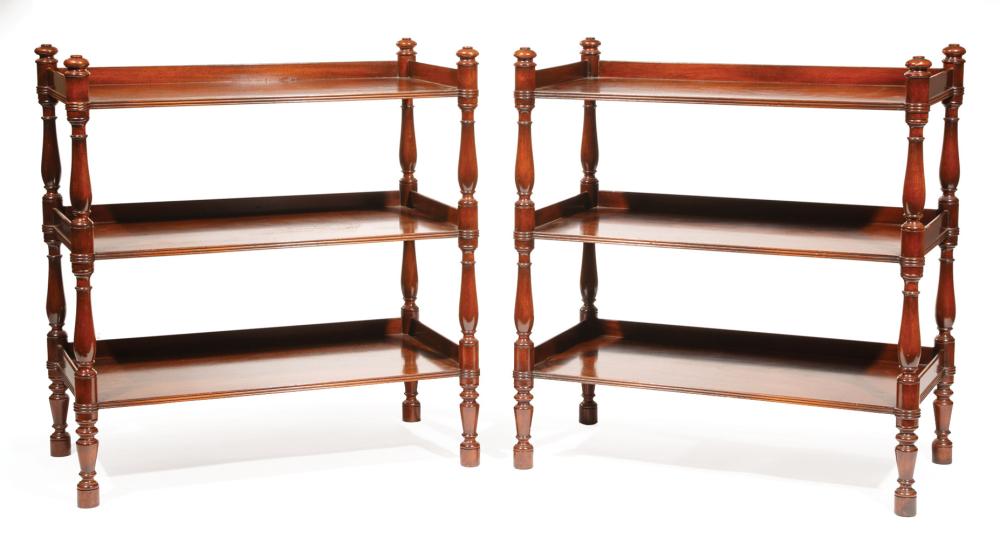 MAHOGANY ETAGERES BEACON HILL  3193a8