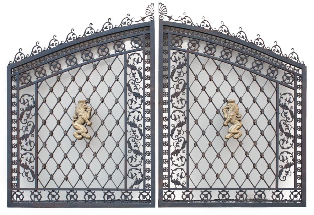 NAPOLEON III STYLE CAST IRON GATESPair 3193cf