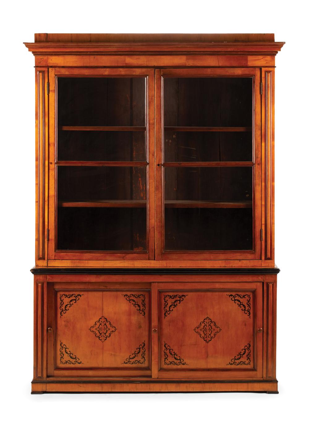 CHARLES X FRUITWOOD BOOKCASE CABINETCharles 31941d