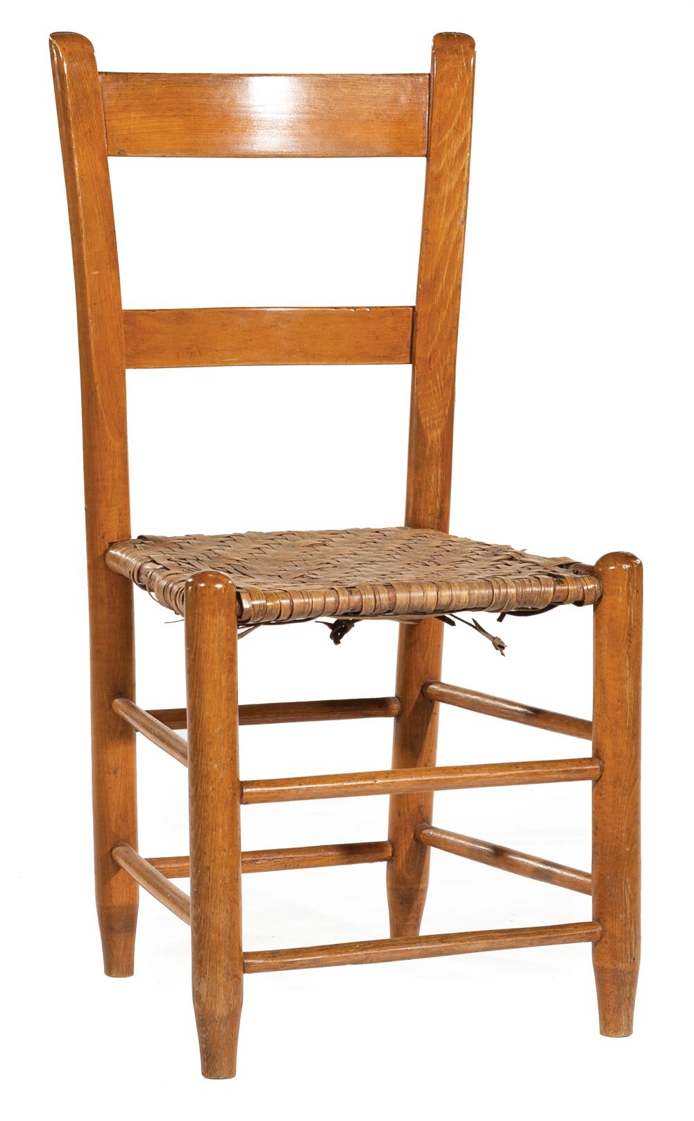 AMERICAN WALNUT LADDER-BACK CHAIRAmerican