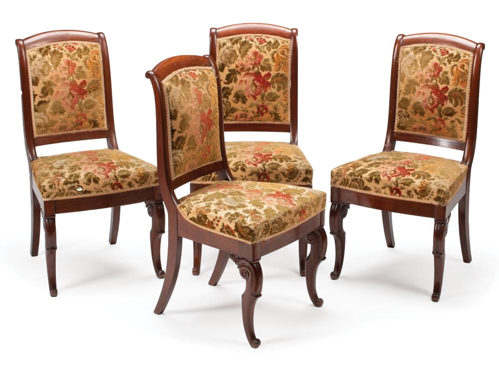 FOUR LOUIS PHILIPPE MAHOGANY SIDE 3194a7