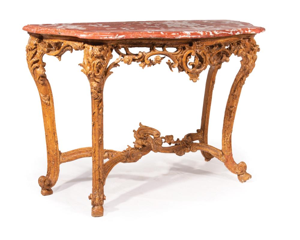 CONTINENTAL LOUIS XV-STYLE GILTWOOD