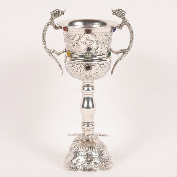 Mexican silver goblet chalice  4f555