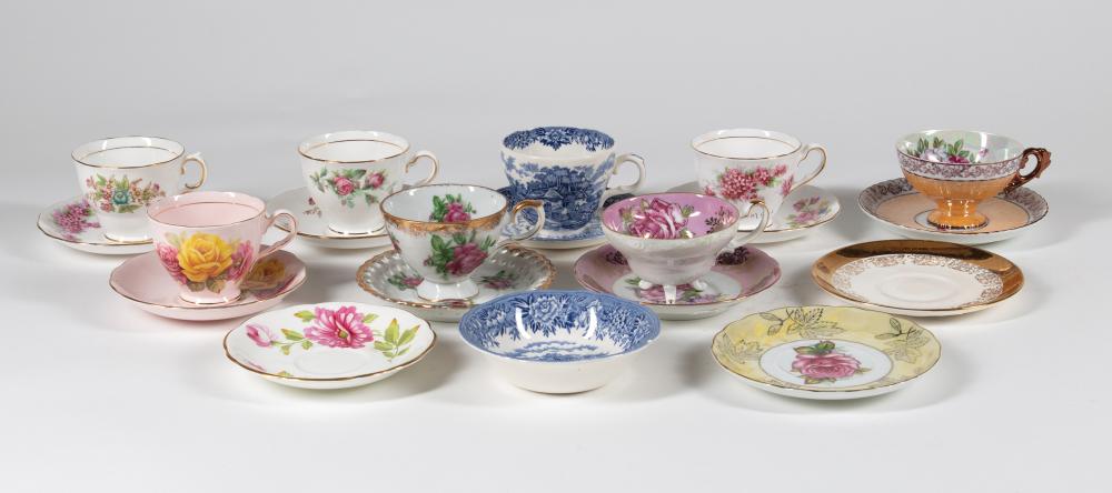 ENGLISH & AMERICAN PORCELAIN TEA CUPS