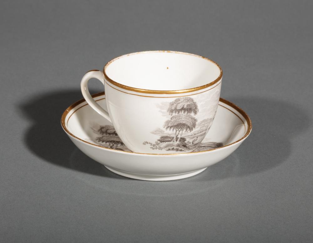 ENGLISH PORCELAIN CUP AND SAUCEREnglish