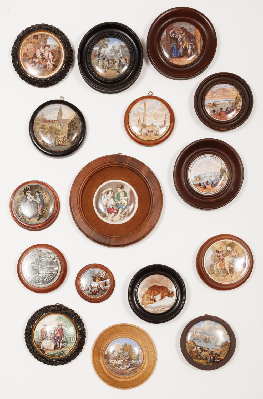 COLLECTION OF VICTORIAN PRATTWARE POMADE