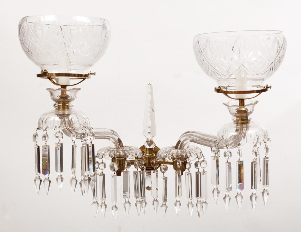 AMERICAN CUT CRYSTAL AND BRASS 319601