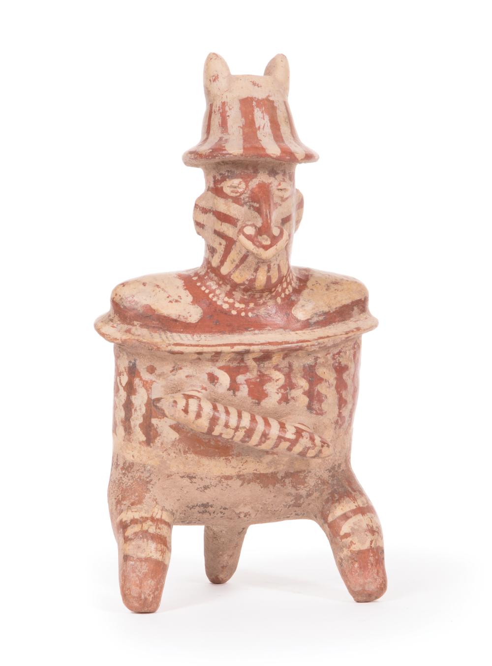 NAYARIT EARTHENWARE WARRIOR FIGURENayarit 3196d1