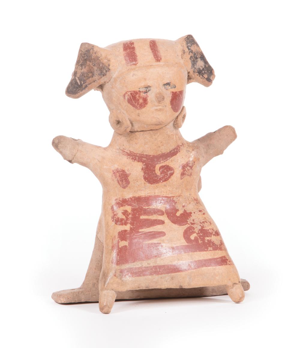 VERACRUZ PAINTED POTTERY FIGURE 3196d9