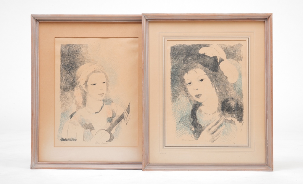 TWO PRINTS MARIE LAURENCIN Dinahby 3196fb