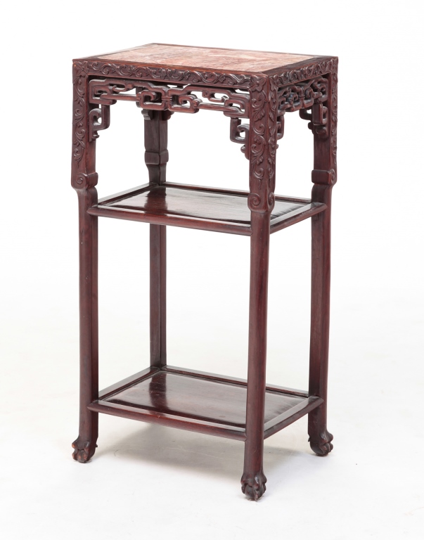 CHINESE CARVED PLANT STAND First 319741