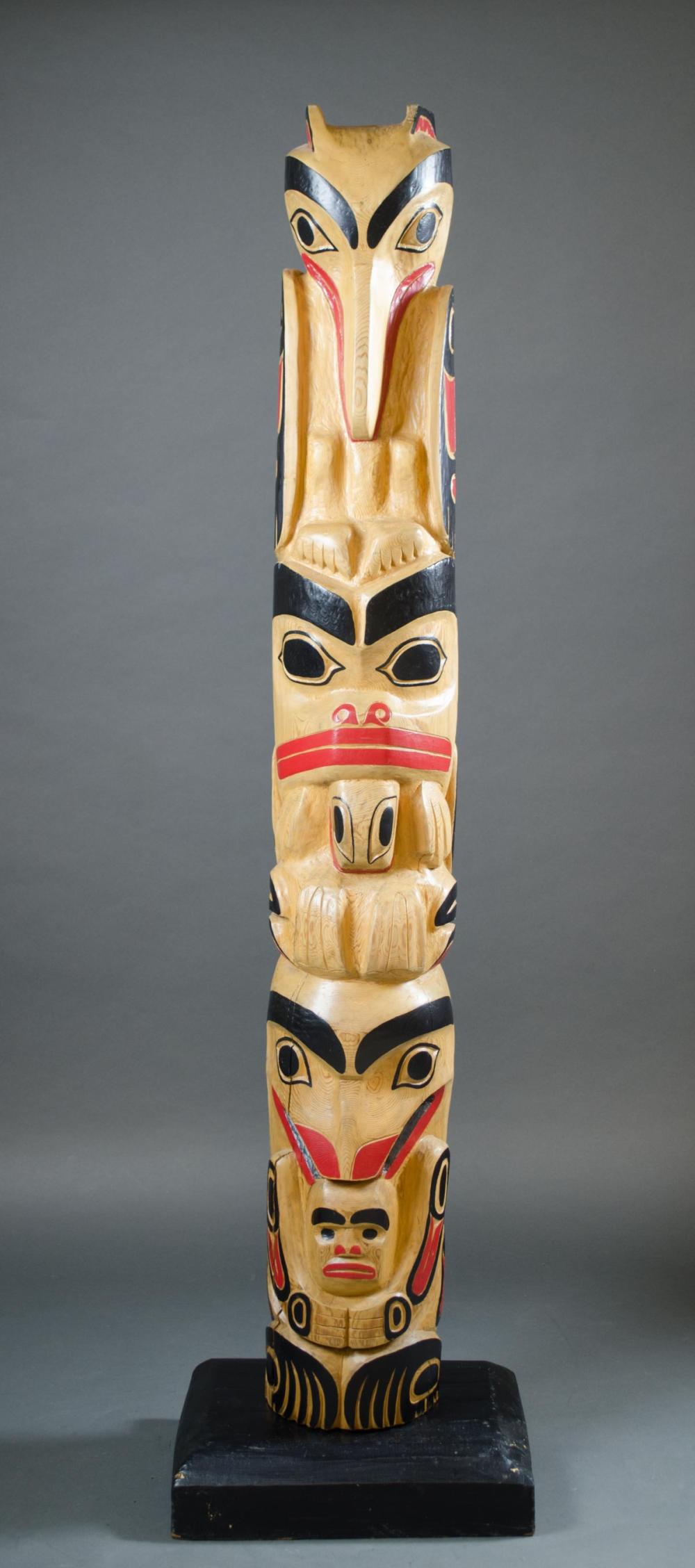 NORTHWEST COAST NATIVE TOTEM POLE  317083