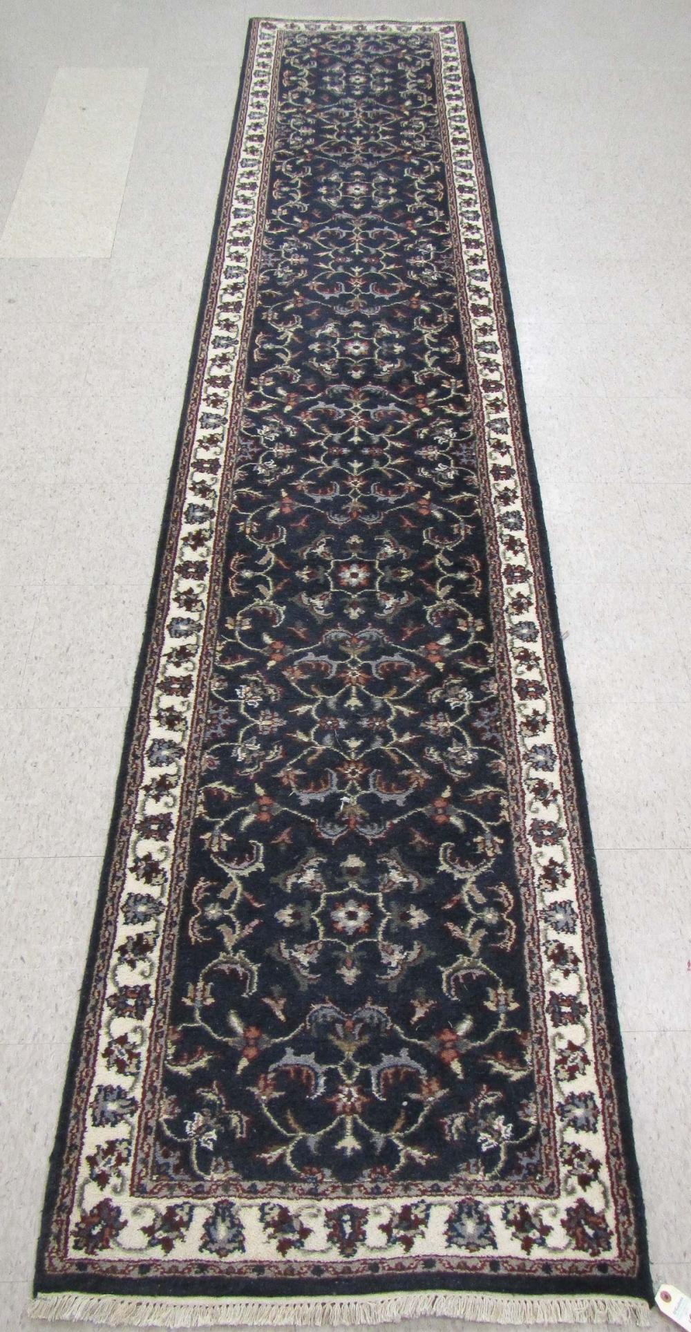 HAND KNOTTED ORIENTAL RUNNER INDO PERSIAN  317096