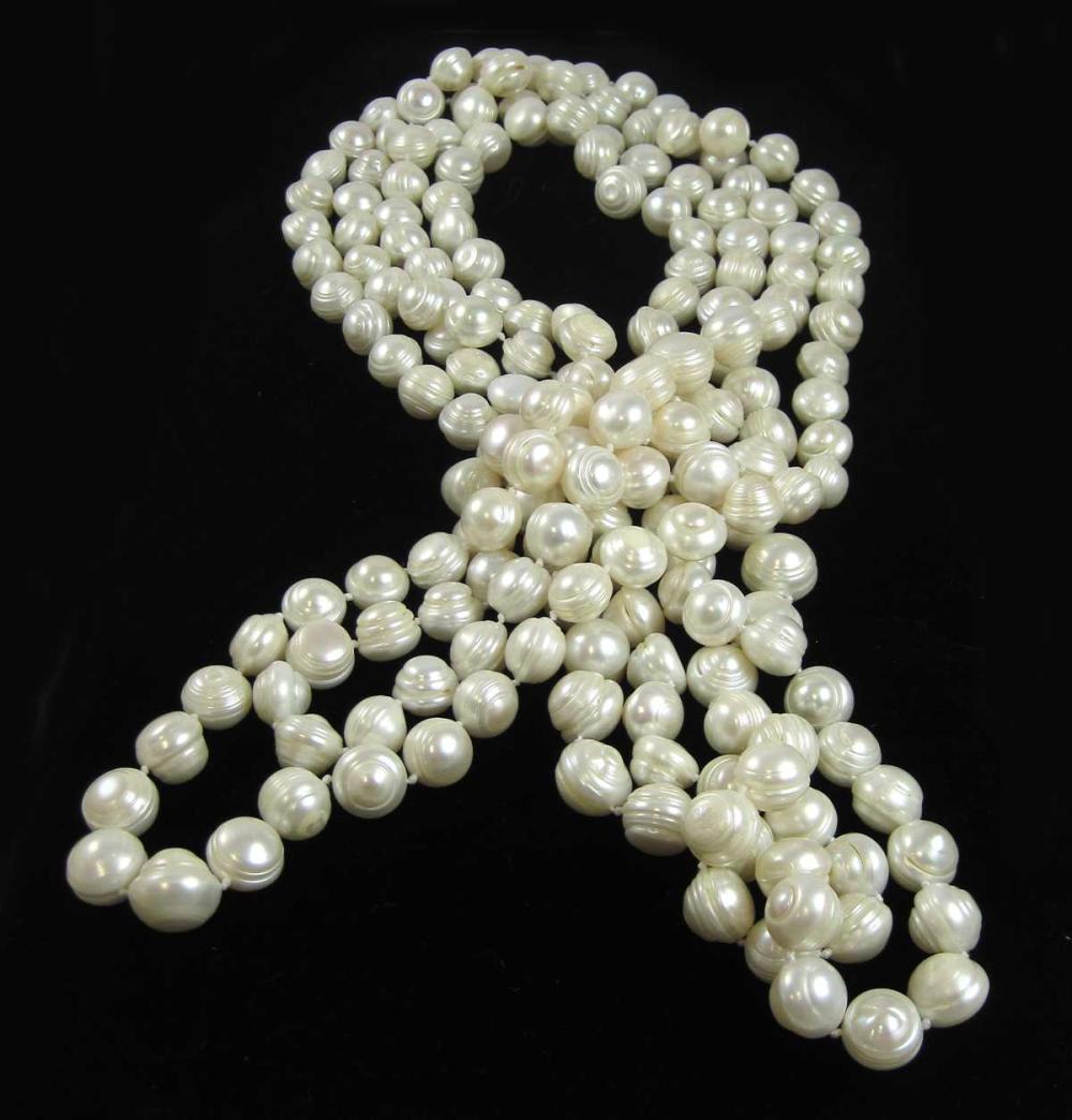 ROPE LENGTH BAROQUE WHITE PEARL