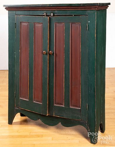 PAINTED PINE JELLY CUPBOARD 19TH 317108