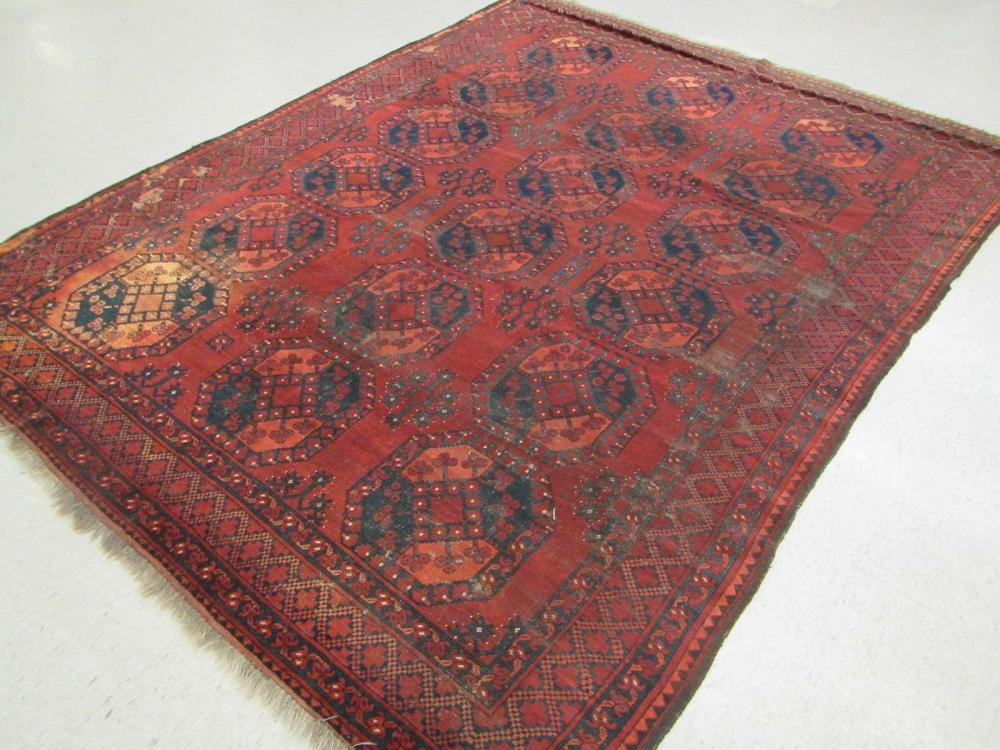 ANTIQUE AFGHAN ERSARI TURKMEN CARPET,