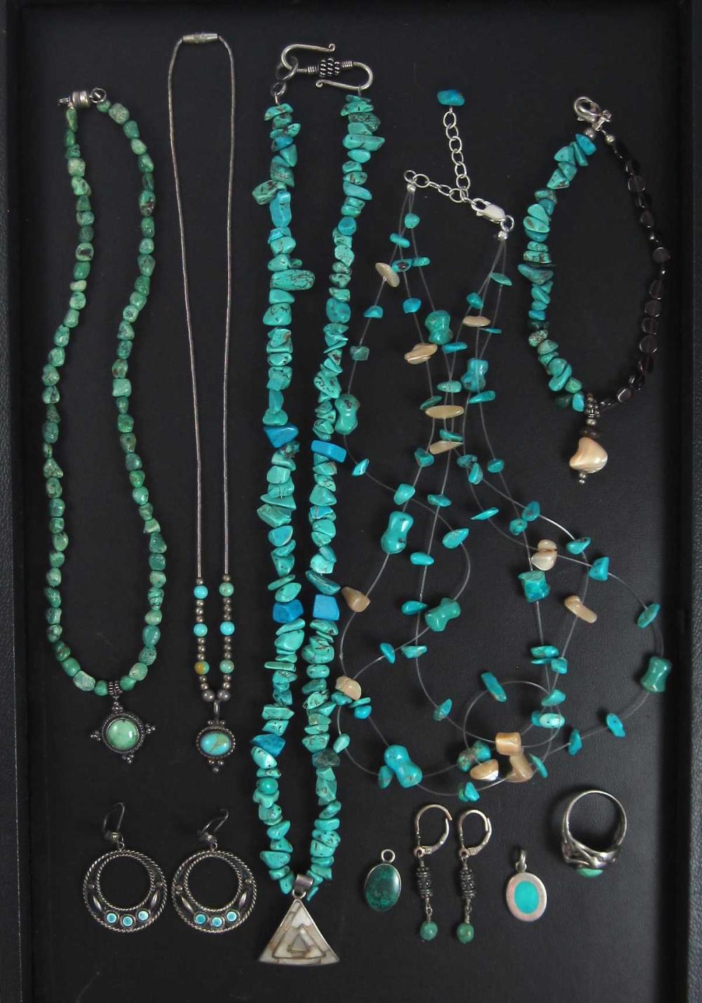 TWELVE ARTICLES OF TURQUOISE AND