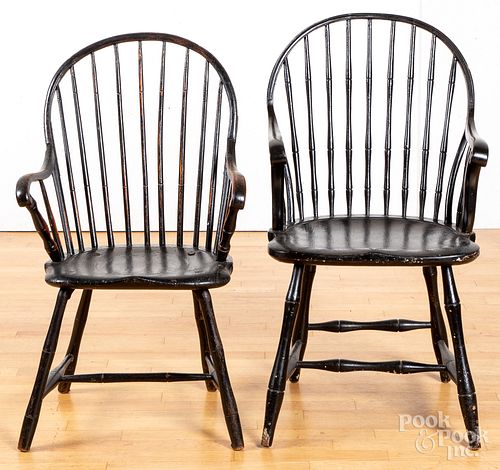 TWO BOWBACK WINDSOR ARMCHAIRS  317144