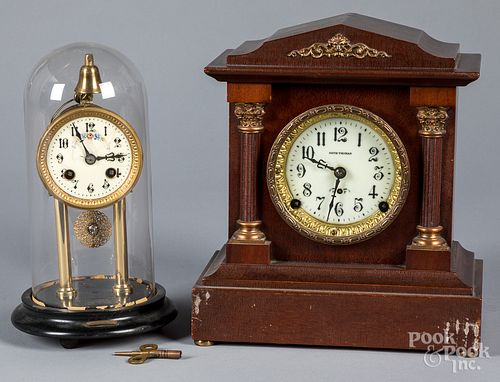 FRENCH PORTICO CLOCK, TOGETHER