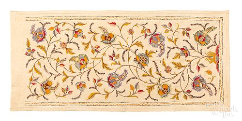 CREWELWORK PANEL, TOGETHER WITH