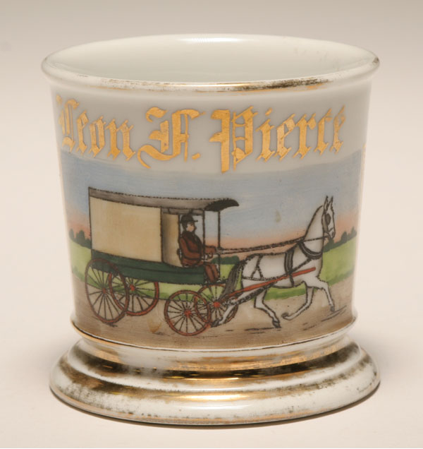 Occupational shaving mug, Horse Drawn