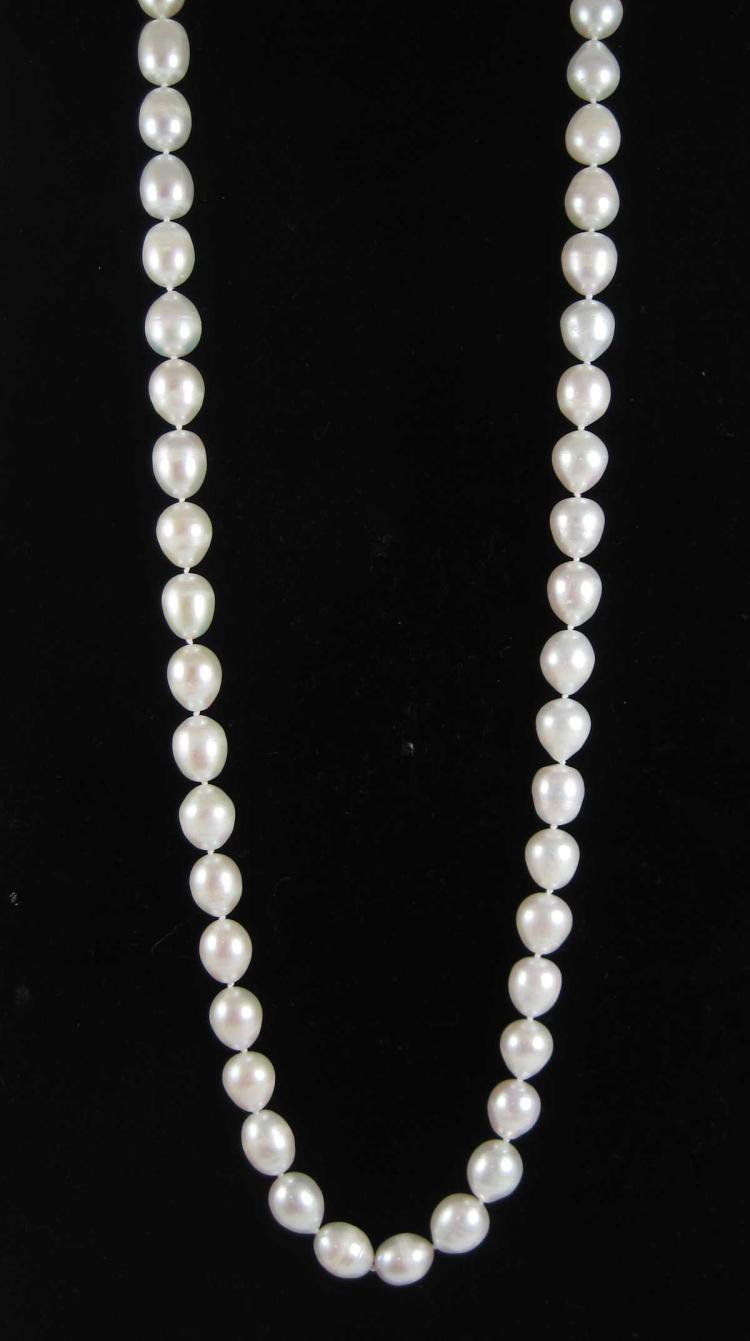 ROPE LENGTH BAROQUE WHITE PEARL