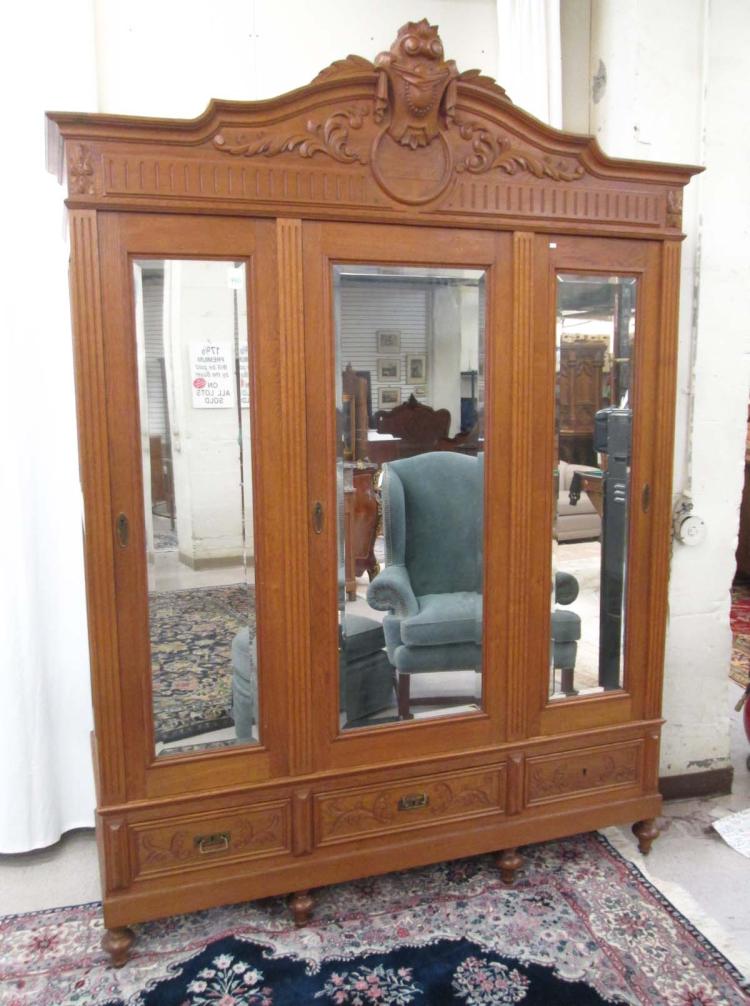 LOUIS XVI STYLE THREE DOOR CARVED 317250