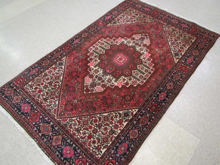 HAND KNOTTED PERSIAN AREA RUG,