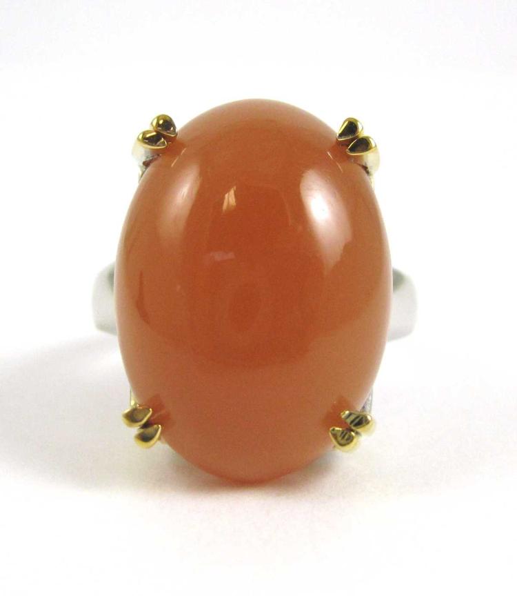 ORANGE MOONSTONE AND FOURTEEN KARAT 317286