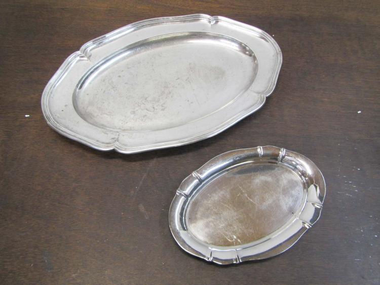 TWO GERMAN 800 FINE SILVER OVAL 317292