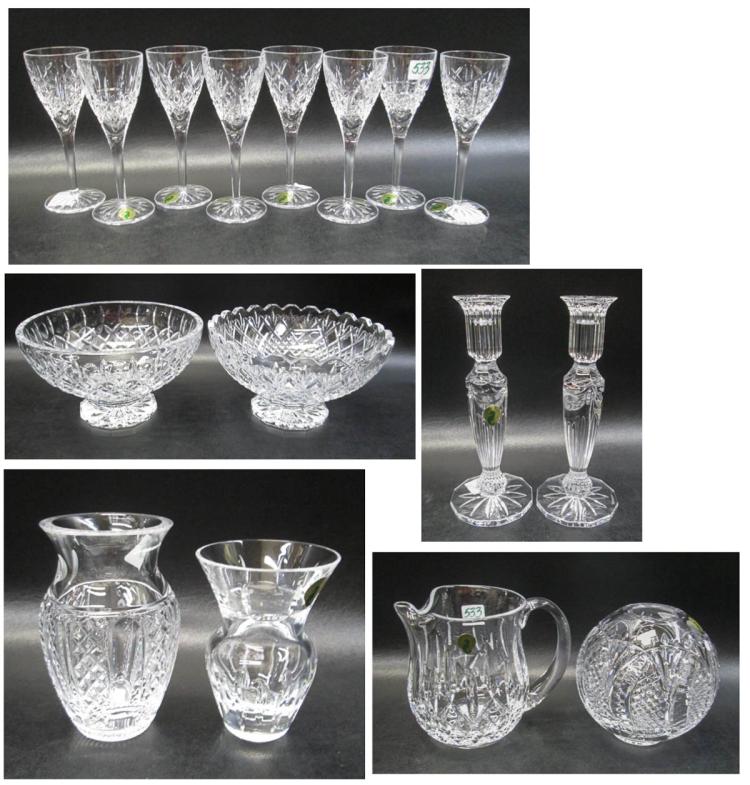 EIGHTEEN PIECES OF WATERFORD CRYSTAL 3172a0