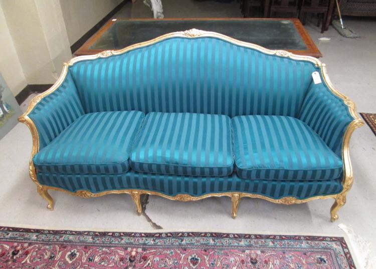 LOUIS XV STYLE UPHOLSTERED GILTWOOD 3172b2