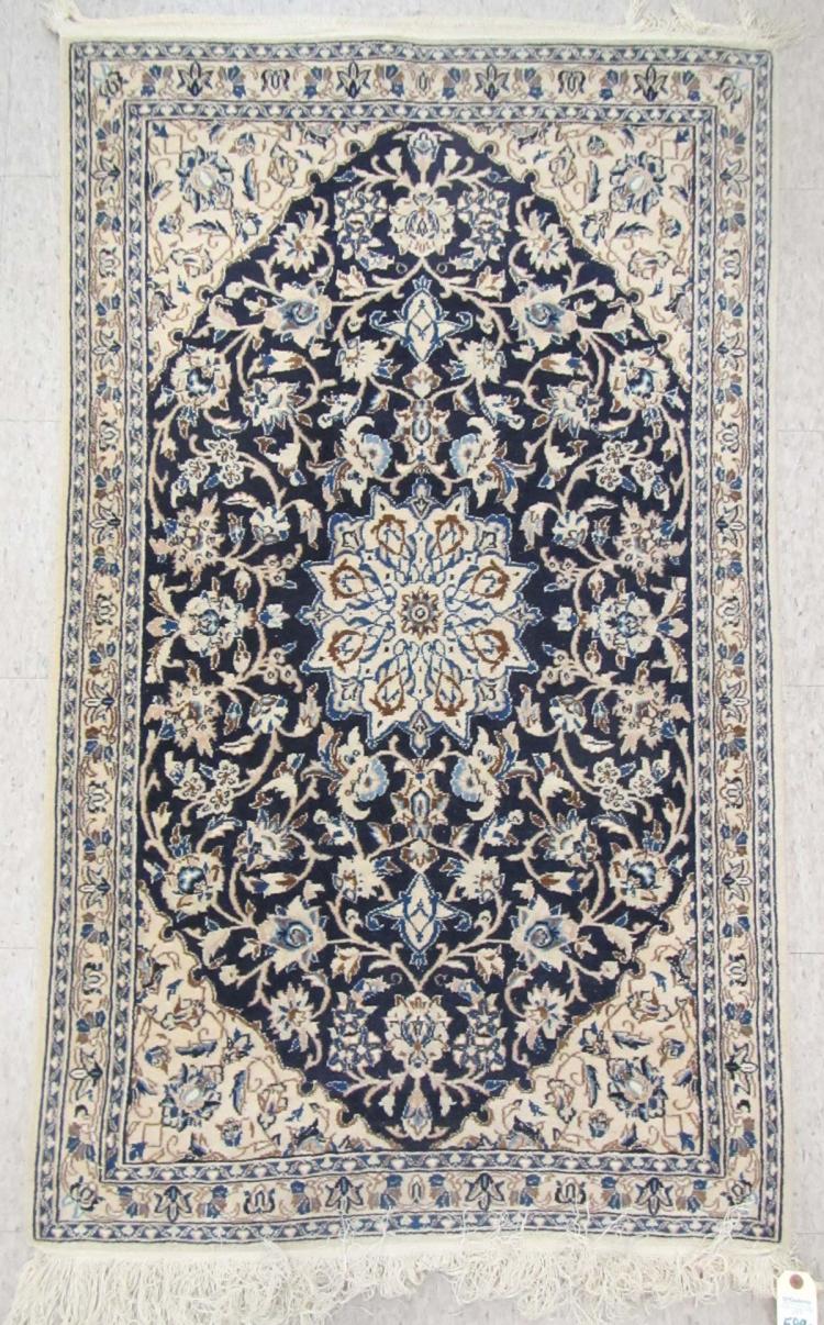 PERSIAN NAIN AREA RUG ISFAHAN 3172d3