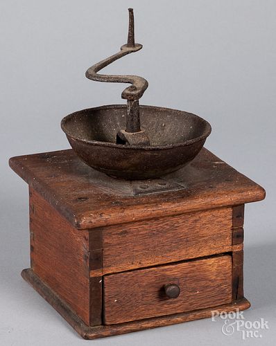 PENNSYLVANIA WALNUT COFFEE GRINDER,