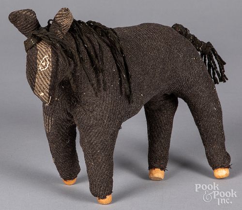 MENNONITE CLOTH TOY HORSE, EARLY