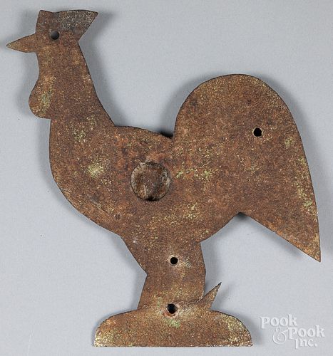 SHEET IRON ROOSTER TARGET, 20TH