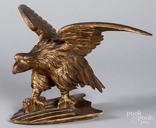 CARVED GILTWOOD EAGLE LATE 19TH 317318