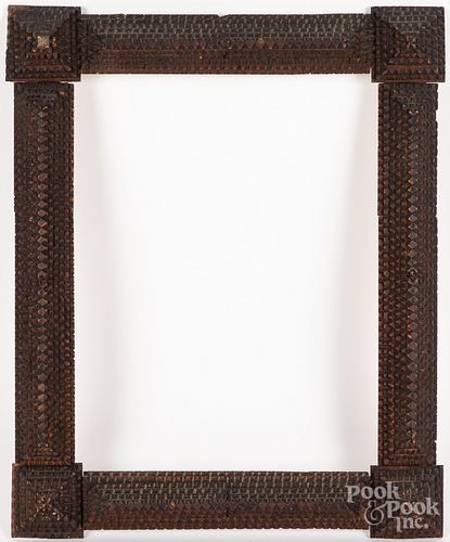 TWO TRAMP ART FRAMES, ETC.Two tramp