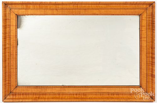 LARGE TIGER MAPLE MIRROR 19TH 317389