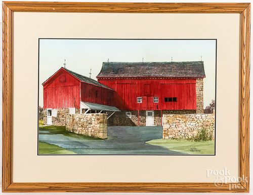 JOANNA KRASNANSKY, WATERCOLOR BARN