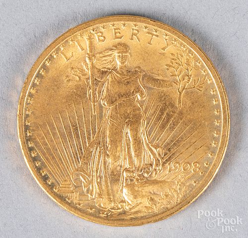 1908 ST GAUDENS TWENTY DOLLAR 317534