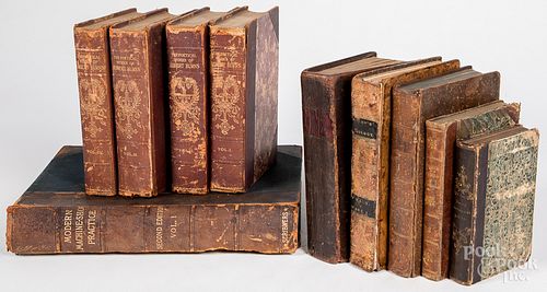 GROUP OF LEATHER BOUND BOOKSGroup 317546