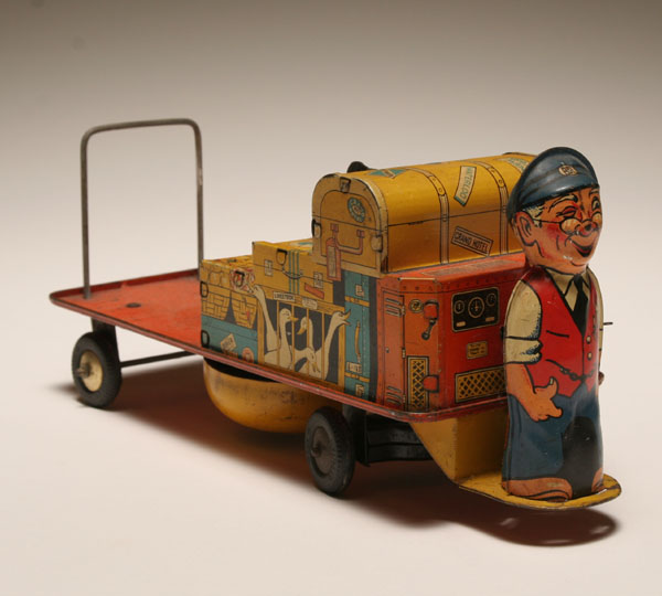 English tin litho wind up railway