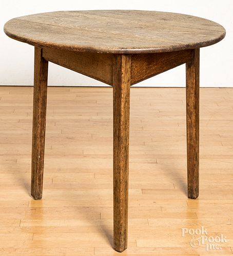 ENGLISH OAK TOP TABLE, 19TH C.English