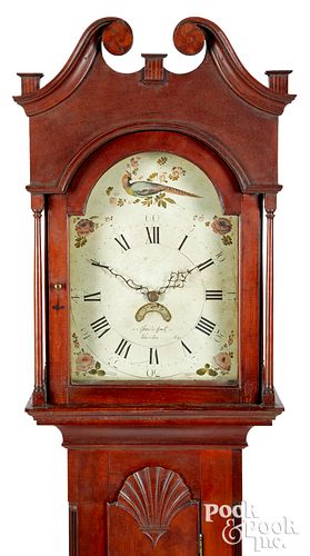 PENNSYLVANIA CHERRY TALL CASE CLOCKPennsylvania