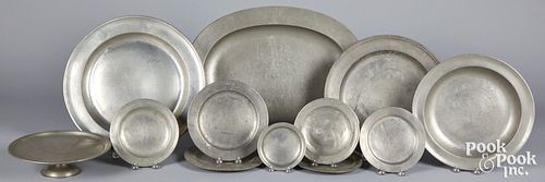 ENGLISH PEWTER CHARGERS PLATTER  317659