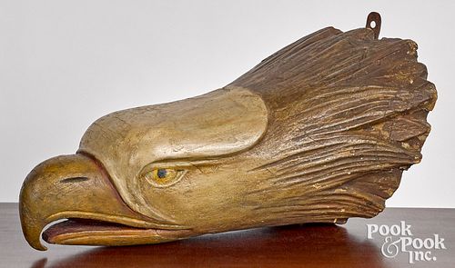 CARVED AND PAINTED EAGLE FIGUREHEAD  317695